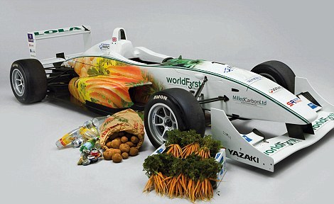 三级方程式赛车利用生物柴油运行，现在显然能利用植物进行大规模生产，产生价格低廉的商用燃料