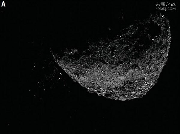 NASA OSIRIS-REx航天器摄像机捕获从近地小行星近摄照